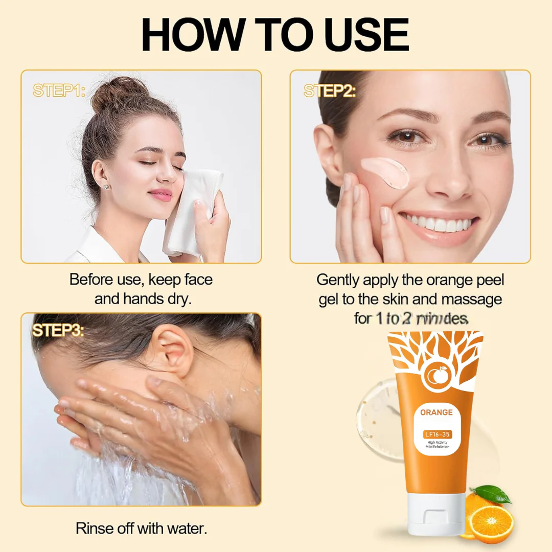 Orange Exfoliating gel (face/body gel)